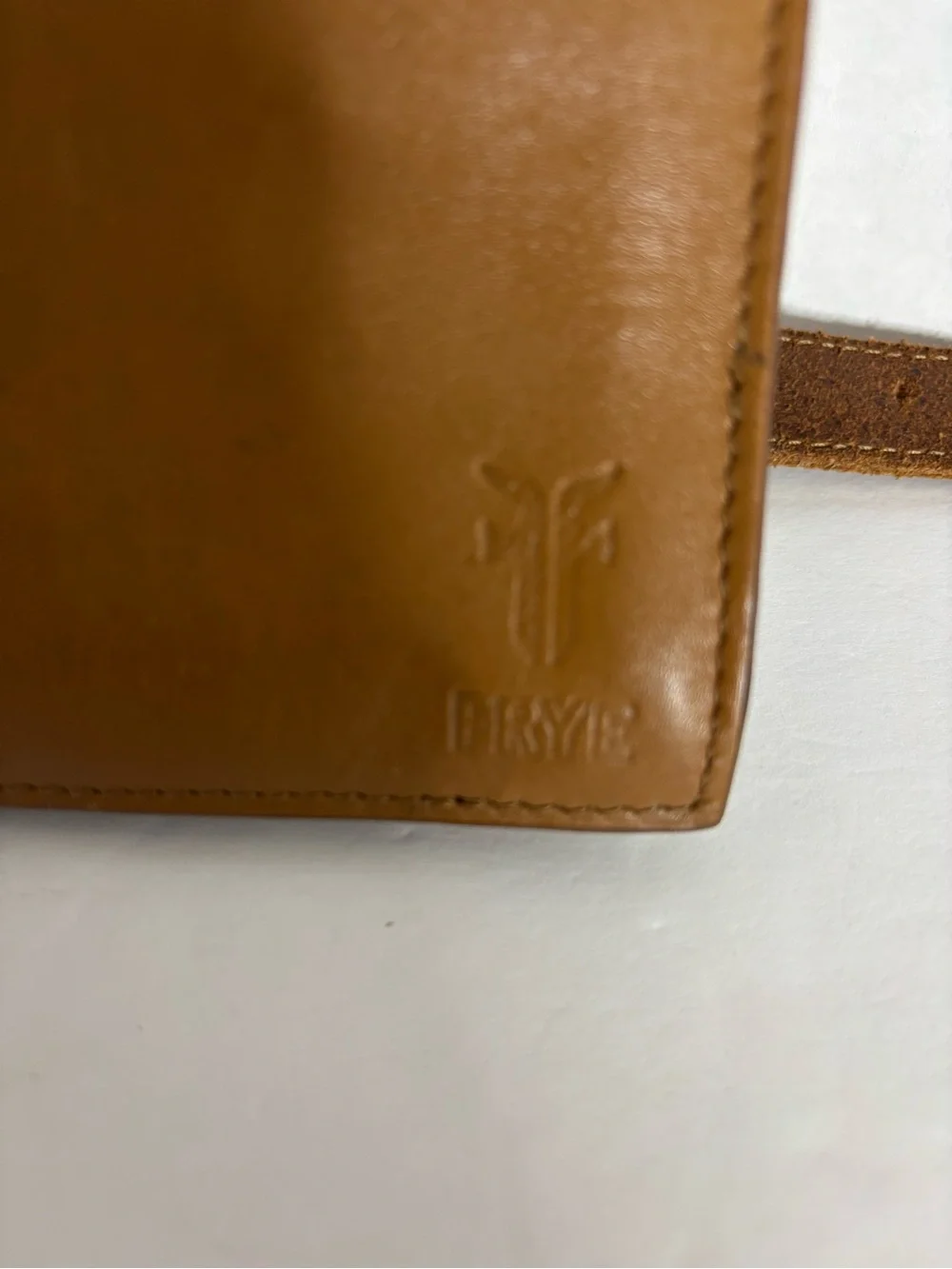 Frye Women’s Caramel Braided Leather Belt Bag